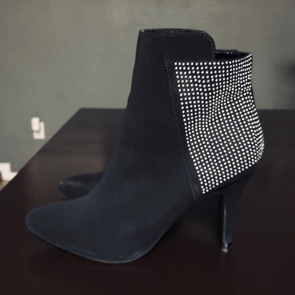 Black Booties with Bling